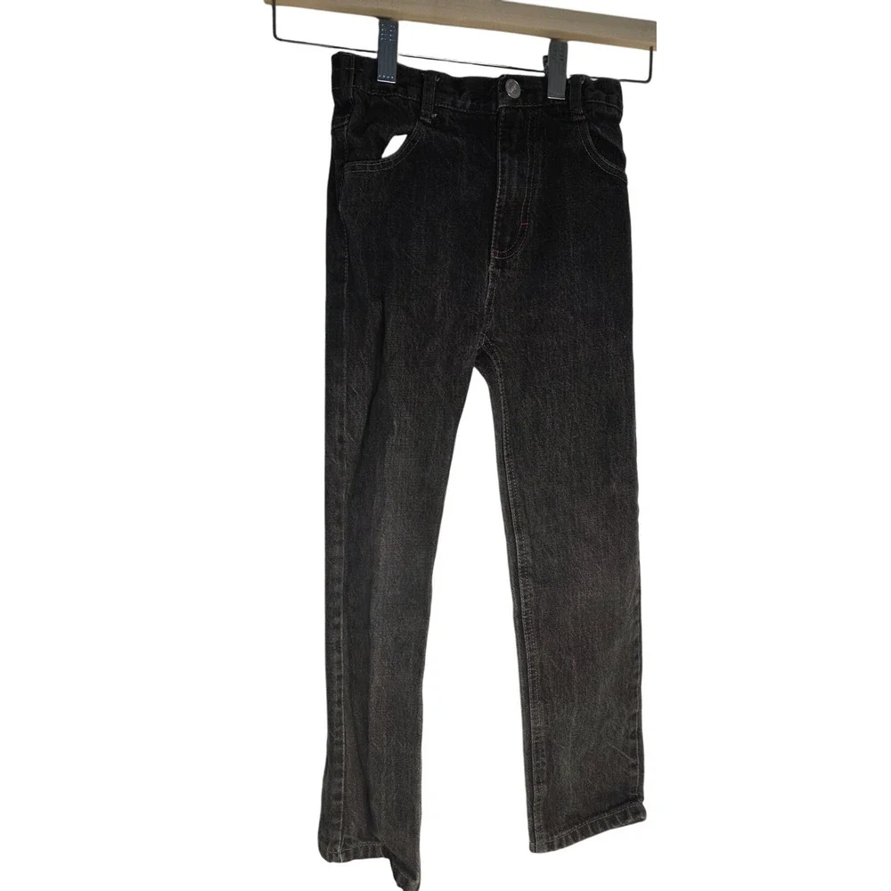 Vintage Y2K Enyce Boys Size 7 Black Denim Jeans Streetwear Hip Hop Retro Kidcore